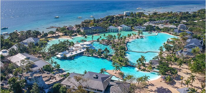 Plantation Bay Resort and Spa aerial view